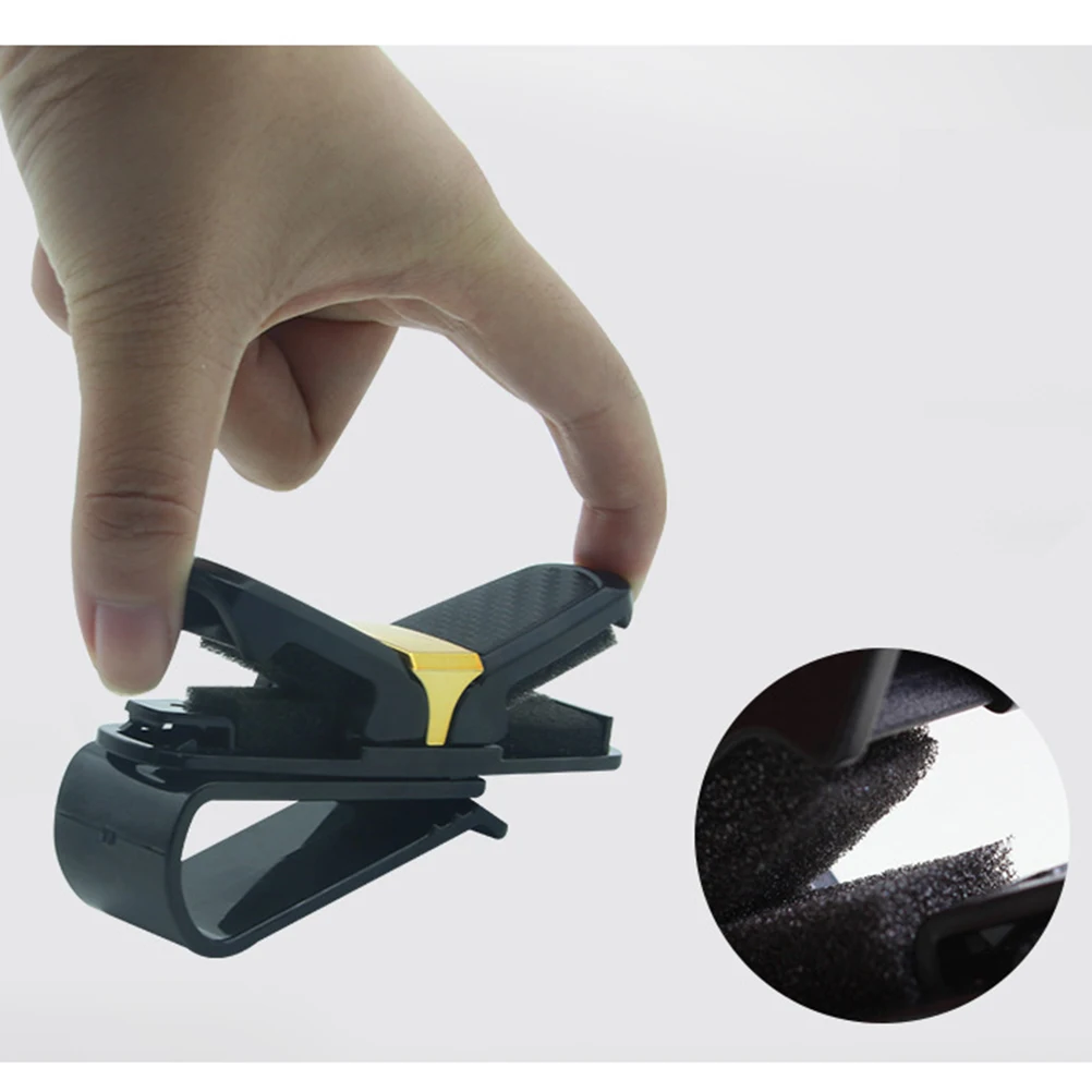 2 PCS Car Sun Visor Clip Holder Carbon Fiber Sunglasses Holder Clip Glasses Cage Storage Auto Accessories