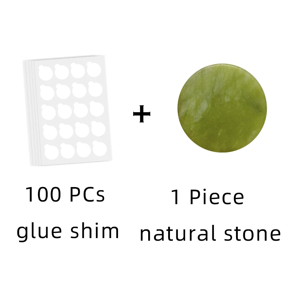 NAGARAKU Eyelash Extension Makeup Maquiagem 5 Sheets 1stone Glue Holder Jade Stone Holder Glue Pallet Stand Pads for Lashes eyelash glue eyelash glue holder