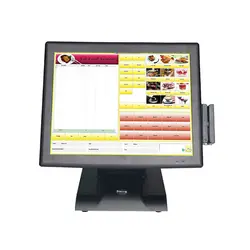 Pos система touch15inch резистивный сенсорный экран и MSR для ресторана