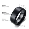 2022 New Fashion 8mm Classic Ring Male 316L Stainless Steel Jewelry Wedding Ring For Man ► Photo 2/6