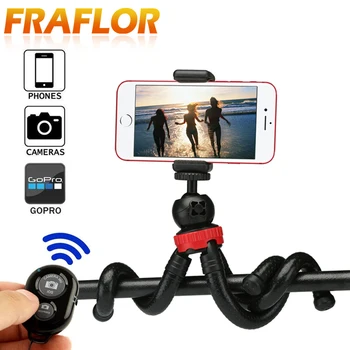 

Mini Tripod Flexible Octopus Tripod Bracket with Remote Selfie Stick Control Monopod Phone Clip For SmartPhone Gopro Camera