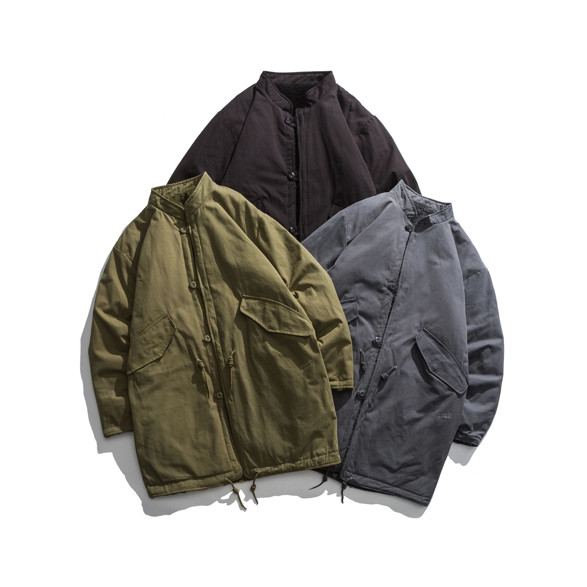 

2021 winter new lamb wool coat men on both sides