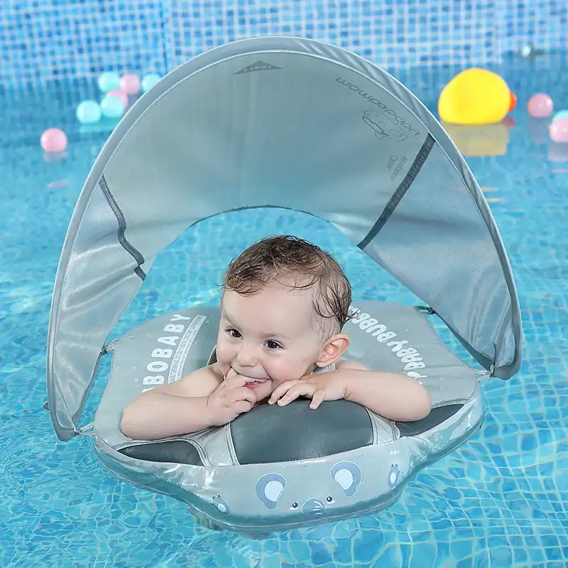 baby swim float with sun canopy