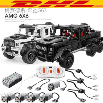 

J901 Technic Series 6x6 Off Road Vehicle G63 AMG RC remote control car Model Building Kit Blocks Bricks Educational Children Toy