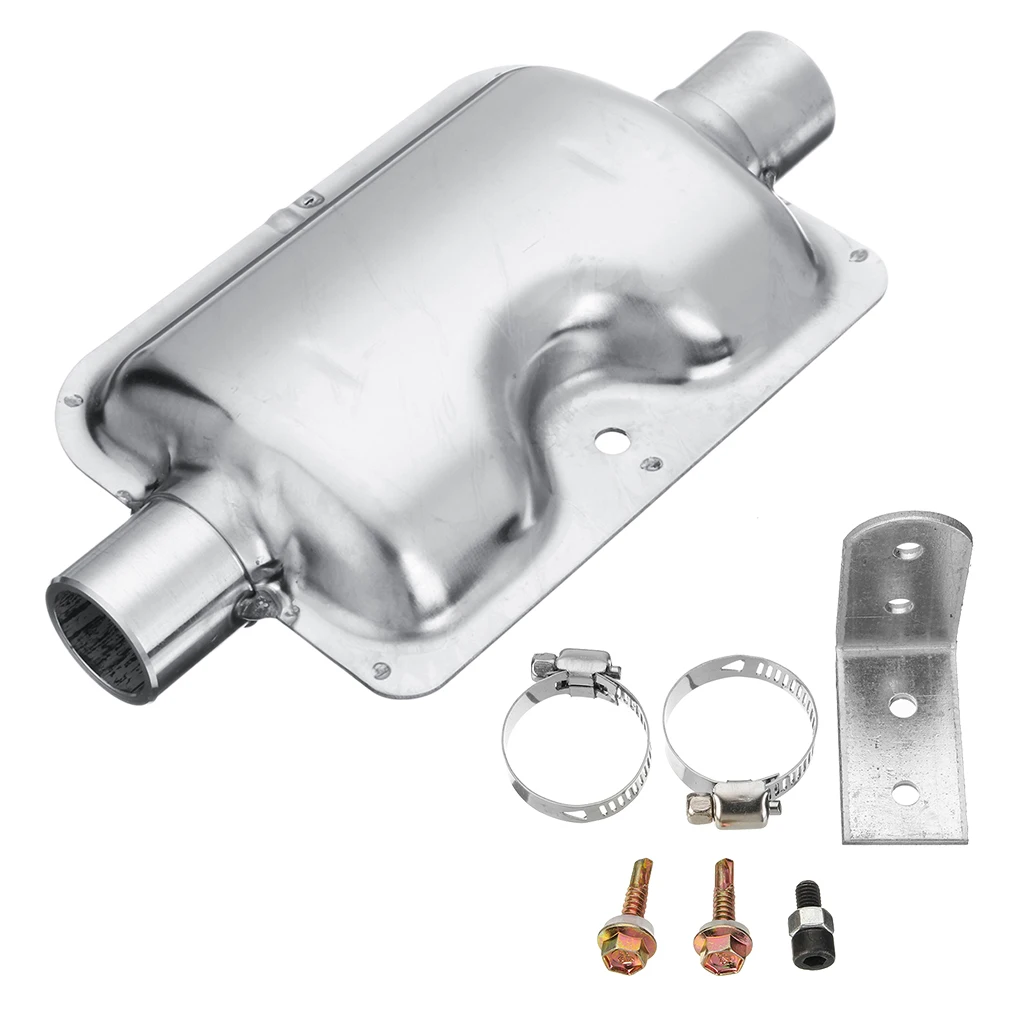 24mm Diesel Heater Muffler With 2 Clips And Mounting Bracket For Eberspacher