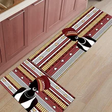 2 шт. Коврики для кухни геометрические африканские женские этнические коврики для входного пути ванная комната Гостиная дверные коврики домашний декор