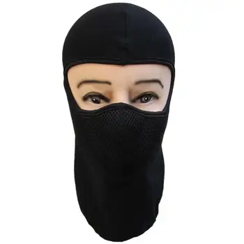 

Cotton Motorcycle Bicycle Full Face Mask Motorcycle Cycling Bike Scarf Hood Cap Black