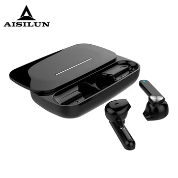

Bluetooth 5.0 Earphone Touch Control Auto Pairing Portable TWS Headset Half In-ear Volume Adjust Earbud Type-C Charge Case