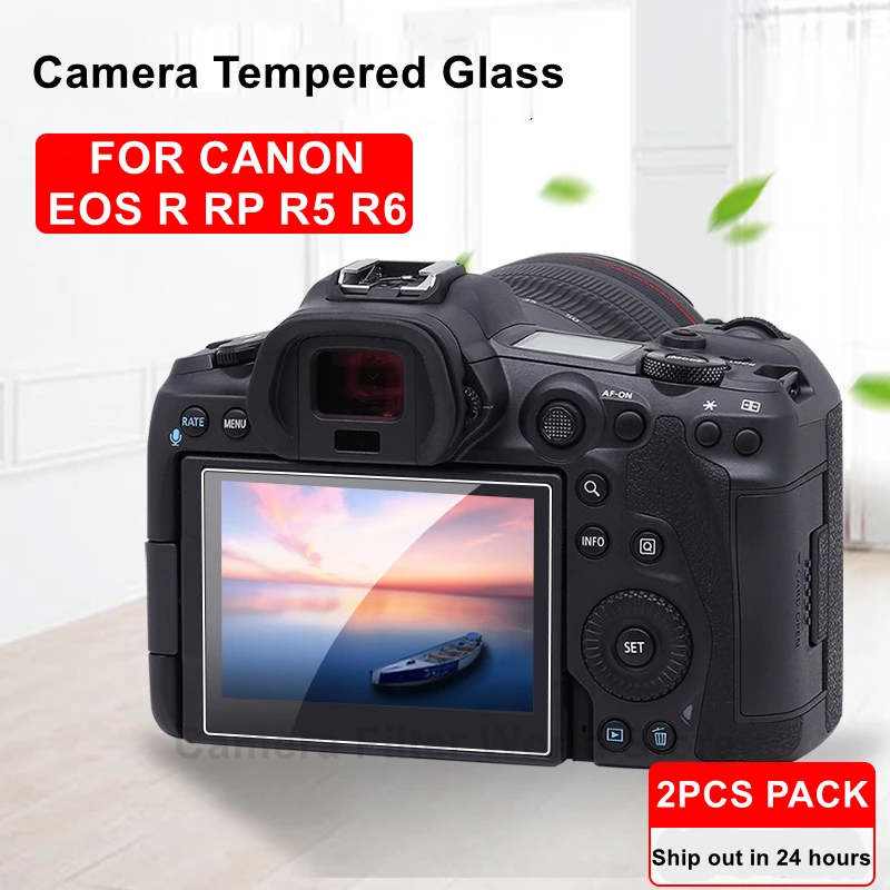 2 Pz R5 R3 R7 R8 R50 Fotocamera Vetro Durezza Vetro Temperato Pellicola Salvaschermo Ultra Sottile Per Fotocamera Canon Eos R5 R6 R Rp