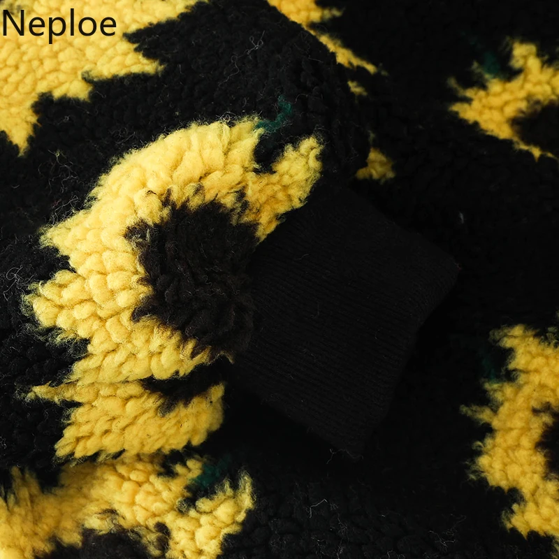 Женские толстовки с принтом Neploe, корейский стиль, круглый вырез, длинный рукав, пуловер, толстовка, Осень-зима, свободные, модные, теплые, женские топы 80304
