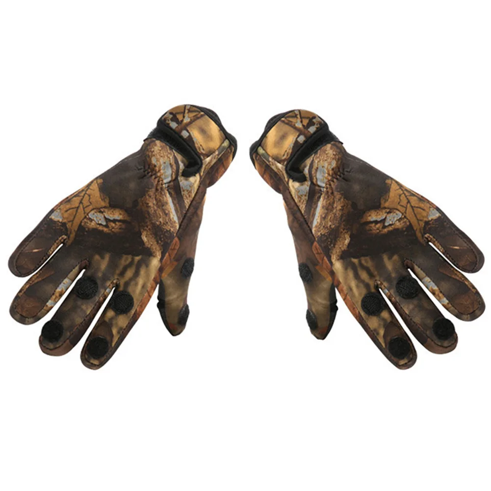Водонепроницаемый на открытом воздухе Нескользящие три пальца с Велоспорт защитный Портативный теплые Пеший Туризм зимняя рукавица перчатки для рыбалки Отдых на природе