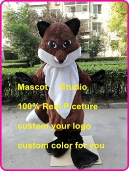 

Fox Mascot Costume Cosplay Party Game Dress Outfit Advertising Halloween Adult Factory Wholesale + Free Shipping