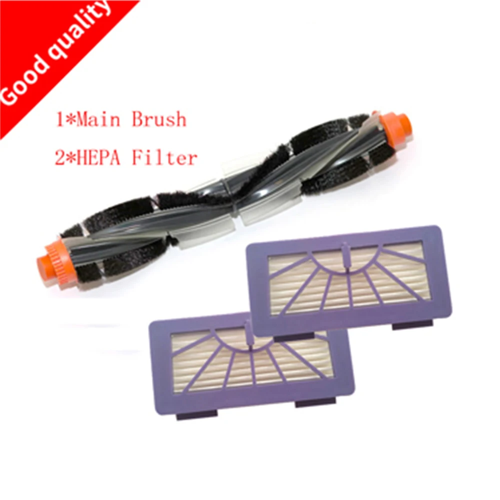 1* Combo Roller Brush+2*HEPA Filter Replacement for Neato XV-21 XV Signature Pro XV-11 XV-12 XV-15 Curved Brushes | Бытовая техника