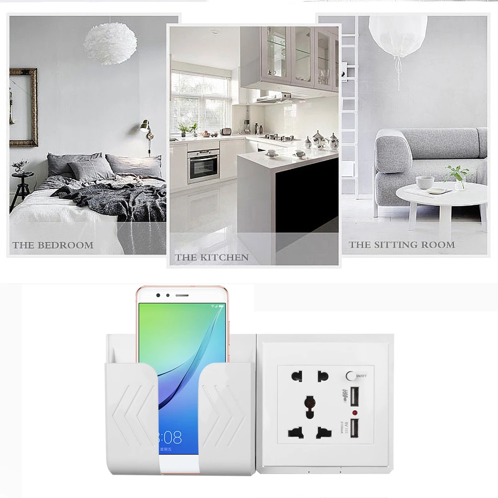 

USB Power Socket Double USB Port Socket With EU Plug Home Wall Charger Adapter Wall Charger Adapter Charging