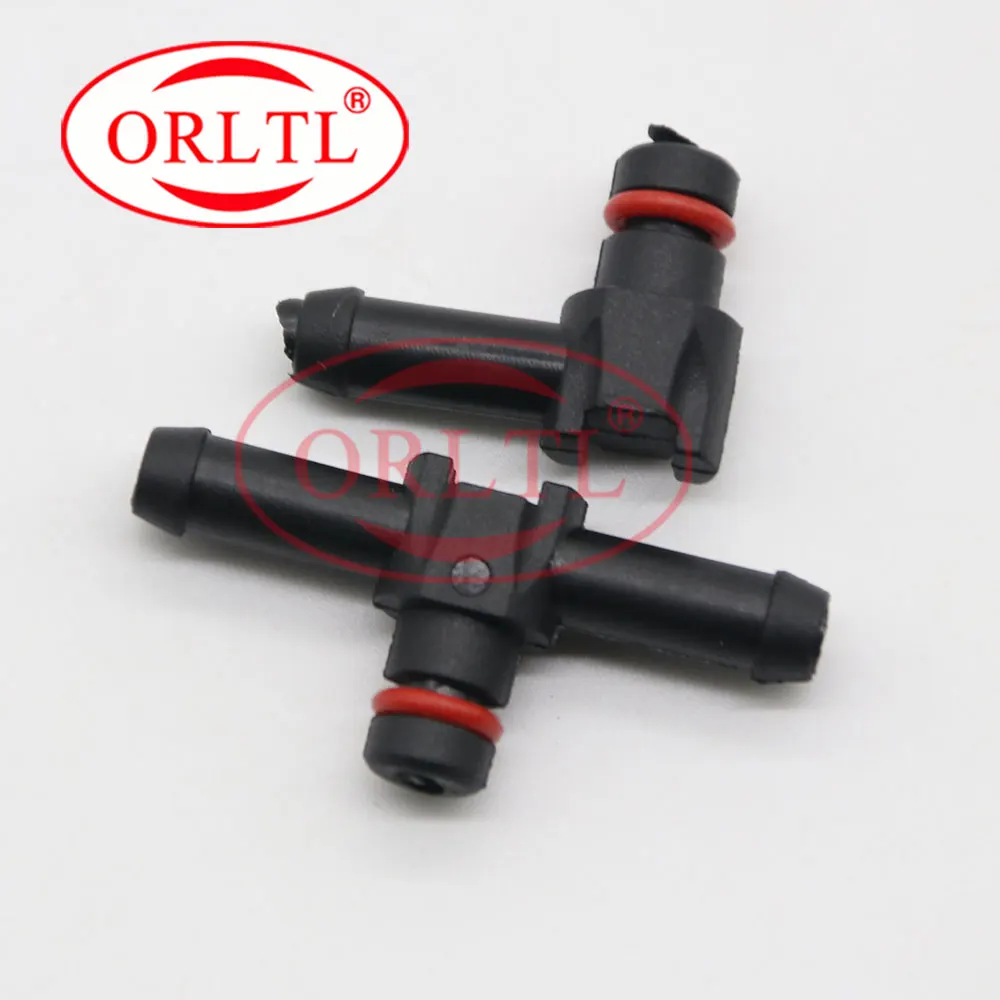 10PCS Return Oil Backflow Joint Pipe T and L Type for Denso Bosh Diesel Injector Plastic Connector Pipe Hose Joiner Tube Fuel