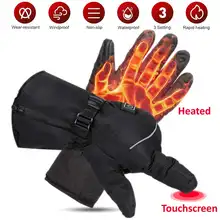 3 уровня зимние USB грелка для рук Электрический Термальность перчатки с подогревом Водонепроницаемый Батарея питание для мотогонок Лыжный Спорт Перчатки