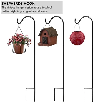 

Shepherd Hooks Plant Hook Garden Stake Outdoor Plant Stand Hanger