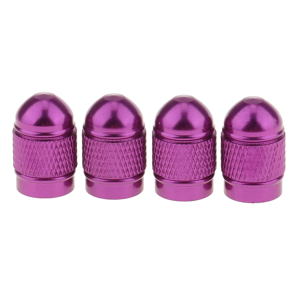 4pcs Car Truck Bicycle Motorcycle Tire Valve Stem Cap Cover Universal Purple
