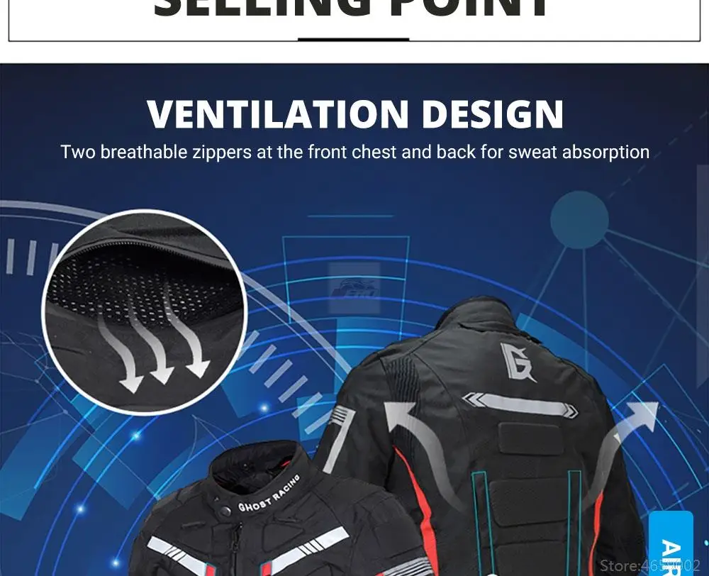 Waterproof Motorcycle Jacket Pants Off-Road Racing Motocross Riding Jacket Suit Men Windproof Touring Moto Protective Suit