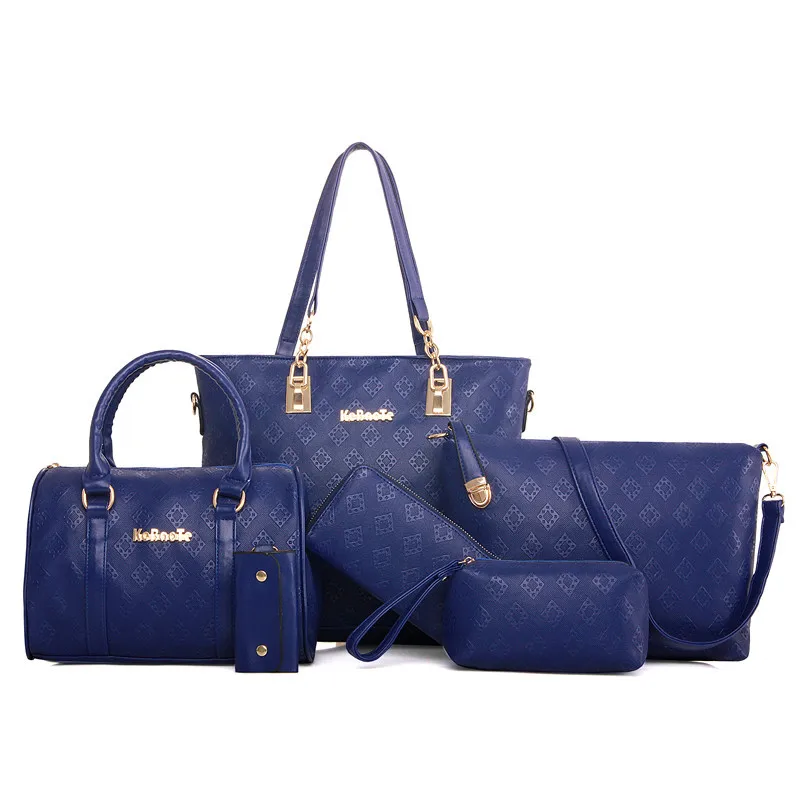 

Different Size Bags Six Pieces Set 2018 Winter New Style WOMEN'S Bag Europe And America Fashion Brand WOMEN'S Handbag Bag