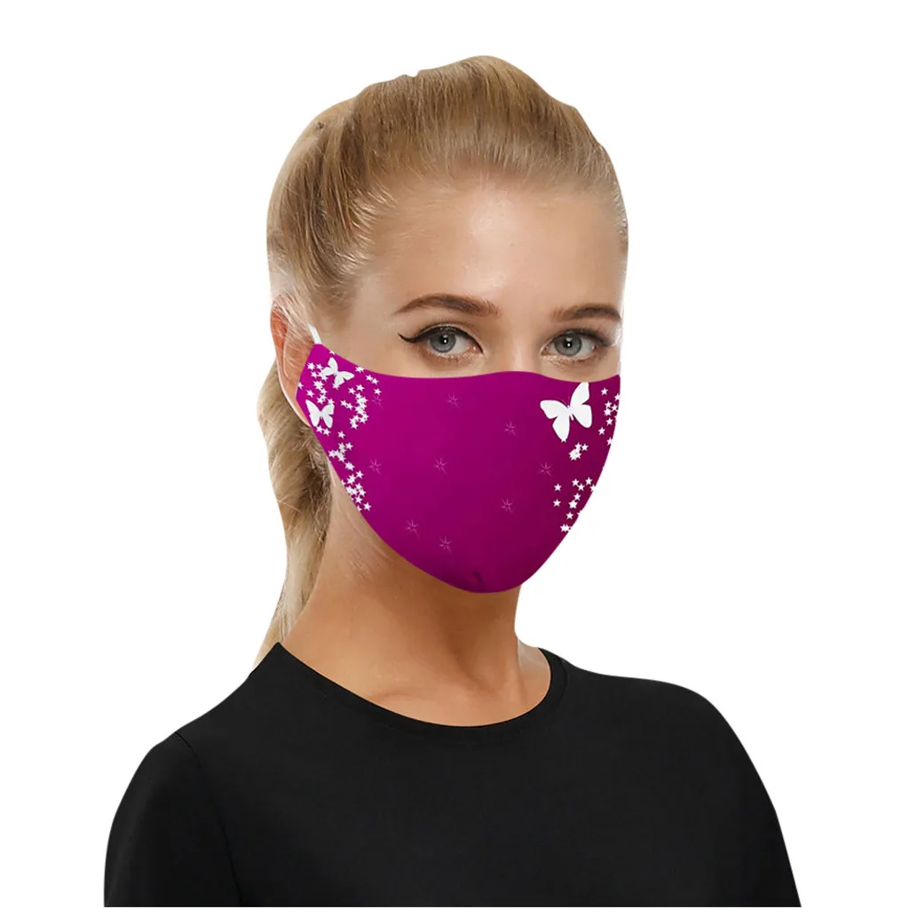 Universal Dust-Proof And Smog-Washable Mask For Adults In Europe And America  Reusable Mouth Cover Fashion Fabric Masks#T2