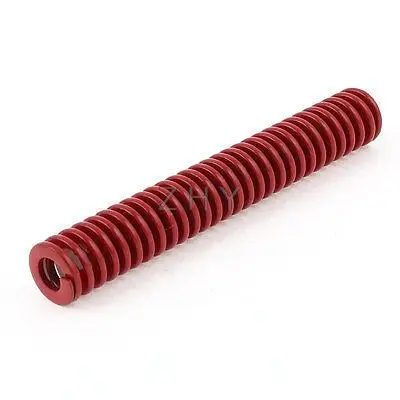 

12mm x 6mm x 80mm Red Chromium Alloy Steel Compression Die Spring