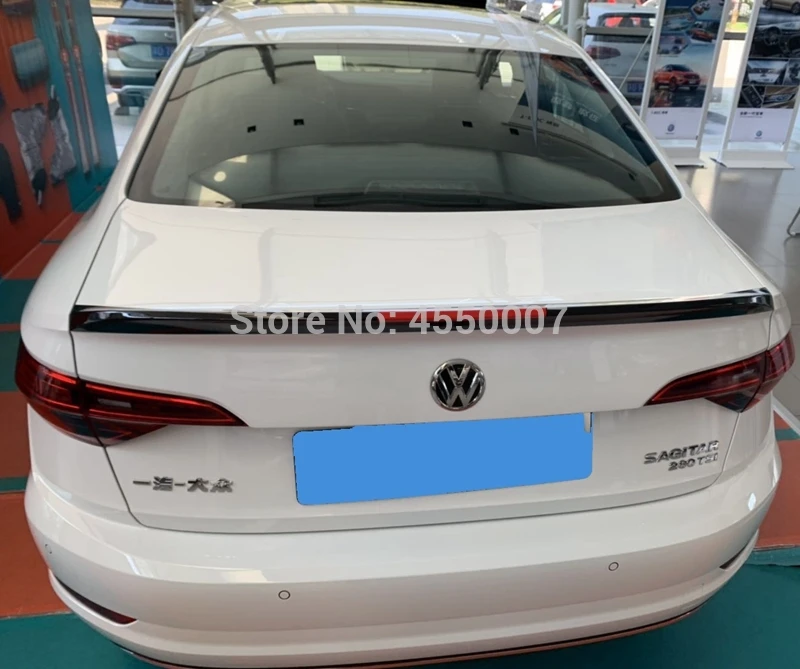 Для Volkswagen спойлер Jetta ABS Материал заднее крыло праймер задний спойлер для VW Jetta спортивный спойлер
