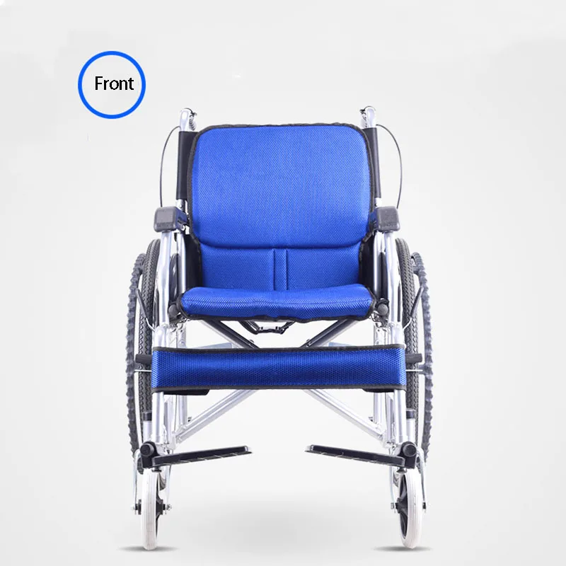 Wheel Chair Wheelchair Fisabled Elderly Portable Wheelchair Light Leisure Handrail Travel Aluminum Alloy Disabled