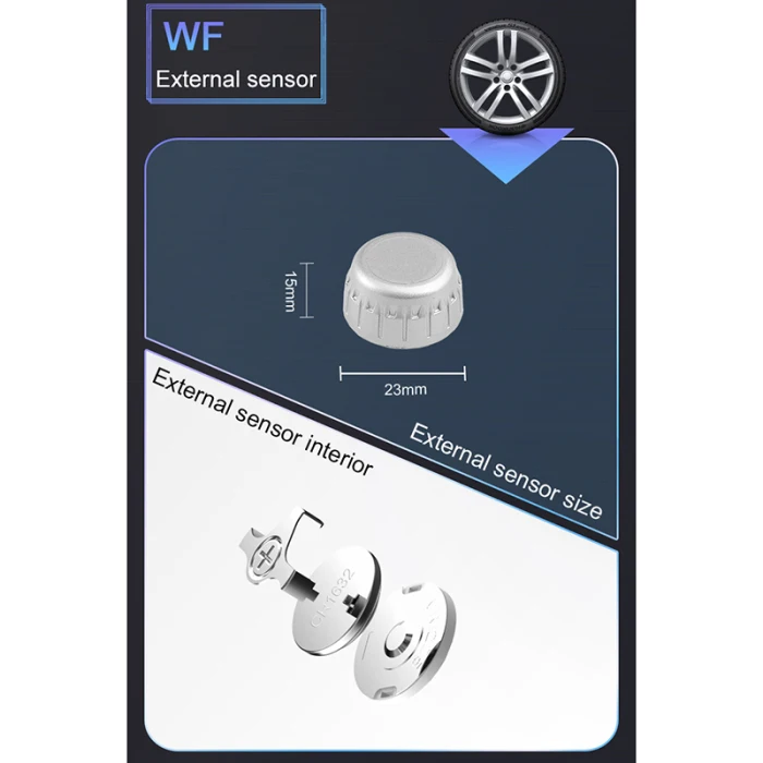 Система контроля давления в шинах мотоцикла TPMS с 2 датчиками для M3-WF мотоцикла TD326