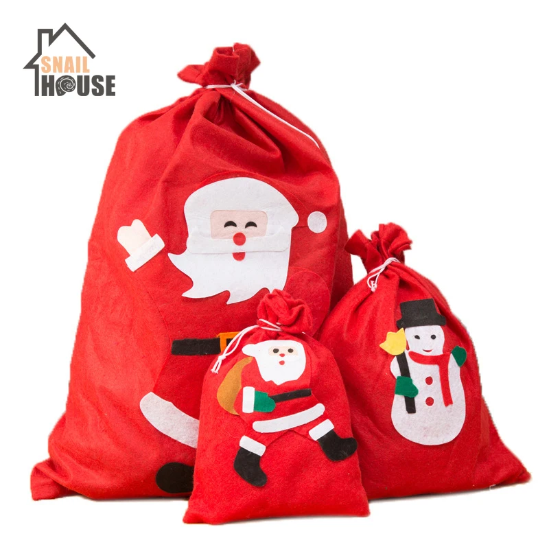 Snoilhouse Новая Рождественская сумка для хранения конфет подарок изысканный