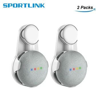 

Outlet Wall Mount Stand Hanger for Google Home Mini Voice Assistants, Compact Holder Case Plug in Kitchen Bathroom Bedroom.