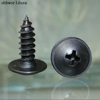 

Shhworldsea Free Shipping Zinc Black Tapping Screw Fastener Retainer Clip For Nissan
