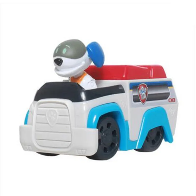 Robot dog no box Paw Patrol, набор игрушек, Райдер, Щенячий патруль, автомобиль, настоящий Patrulla Canina, собака, автомобиль, ПВХ, фигурки, детские игрушки, рождественские подарки, D58 - Цвет: Robot dog no box