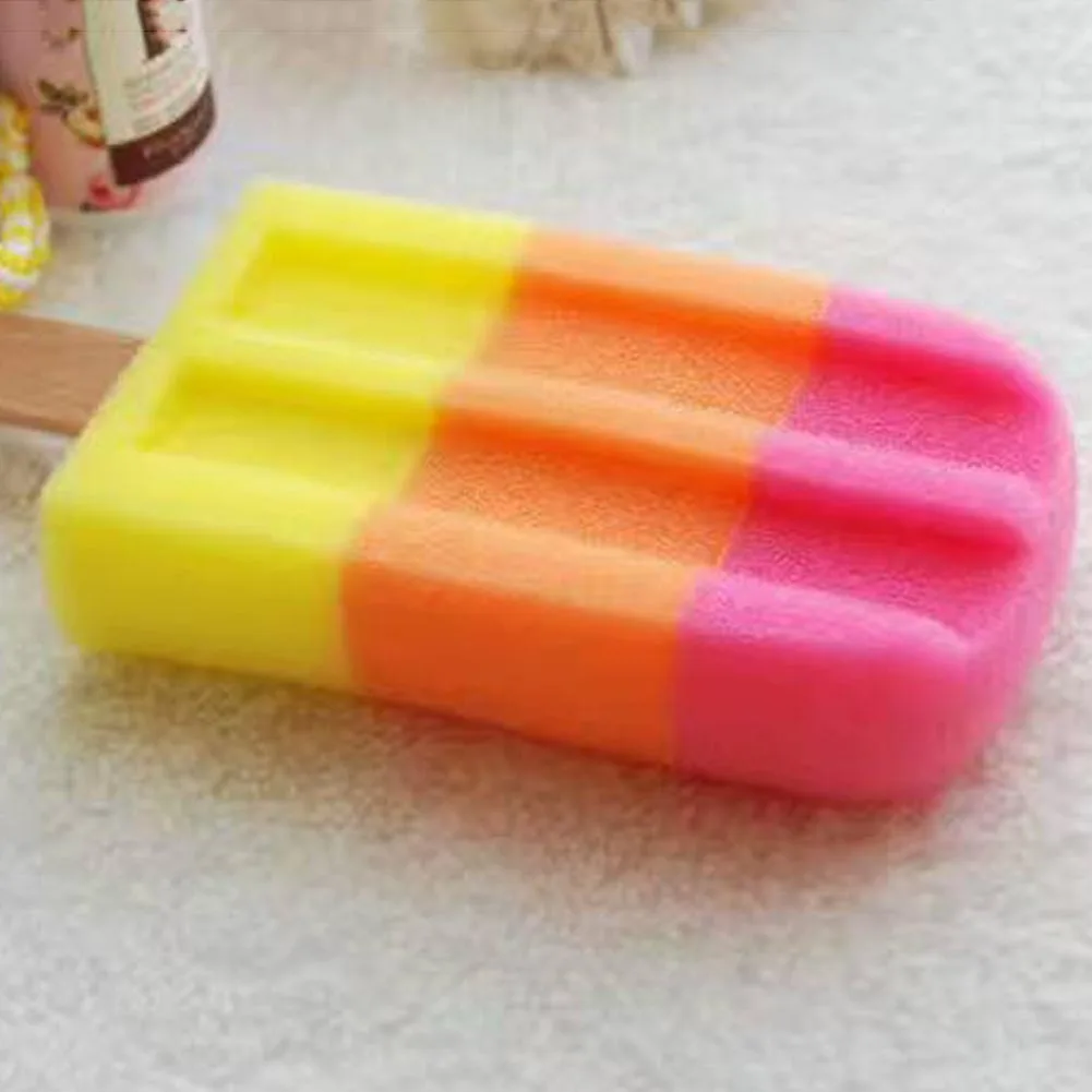 Уникальные моющие губки для ванной комнаты в форме мороженого, мягкие губки для душа, разные цвета, 1 шт