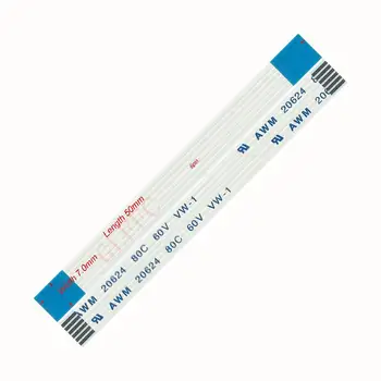 

6pin 1.0pitch 45mm-270mm A-type Flexible Flat Cable FFC awm 20624 ROHS for TTL LCD DVD Computer