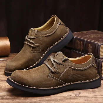 

ARUONET Fashion Trendy Mens Trainers Big Size Mens Trainers Elegant Genuine Leather Casual Shoes Chaussure Homme Luxe Marque