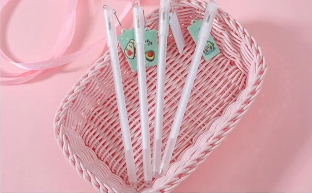 korea Avocado pendant gel pen cartoon neutral pen student prize school office black write pen promotion gift pen 0.5mm 48pc/lot