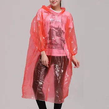 

Disposable Transparent protective Raincoat Women Outdoor Anti Bacteria Emergency Waterproof Poncho Travel Camping Rain Coat#0330