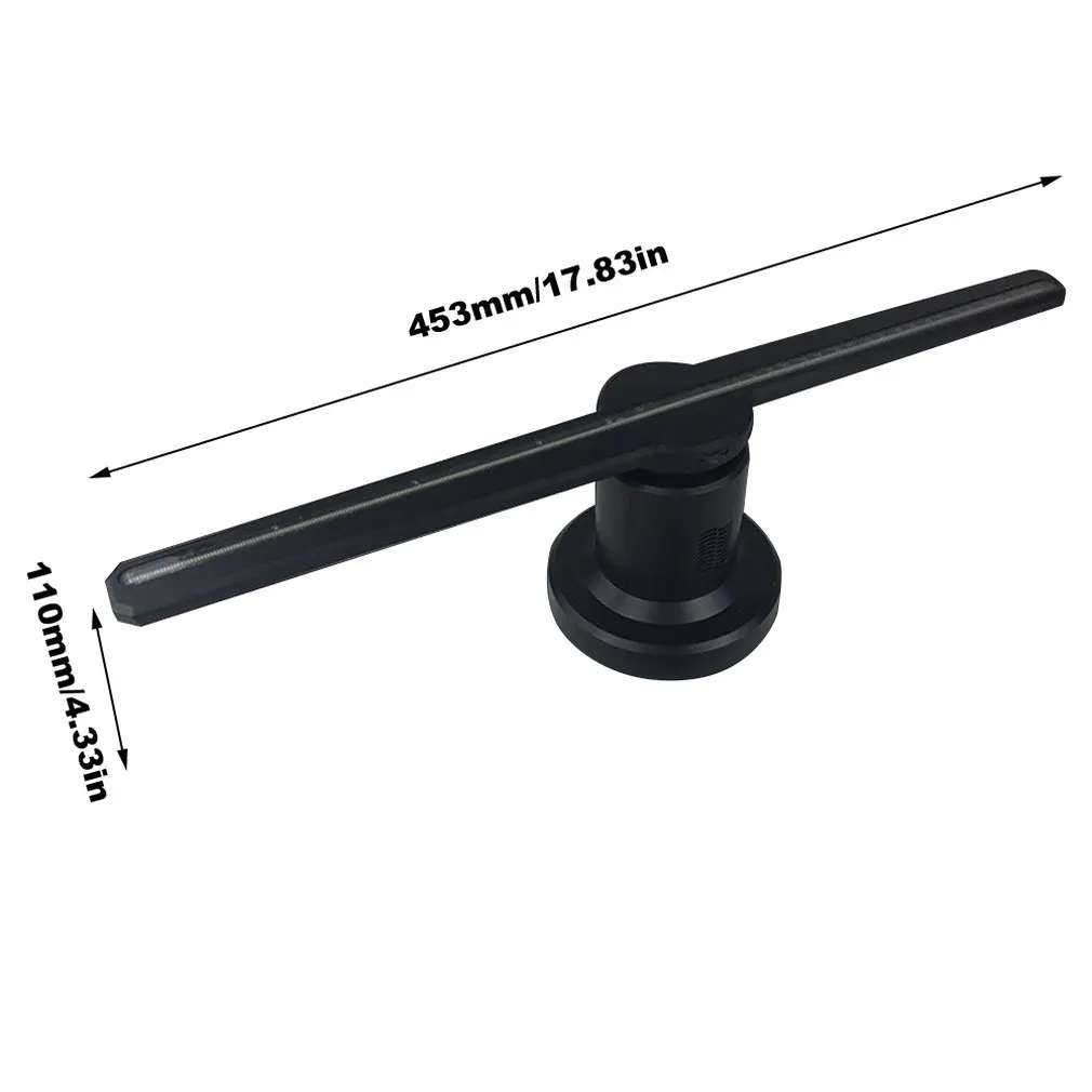 

3D Fan Light Naked Eye Imaging Advertising Machine Video Picture Air Suspension Pattern Holographic Projection Lamp