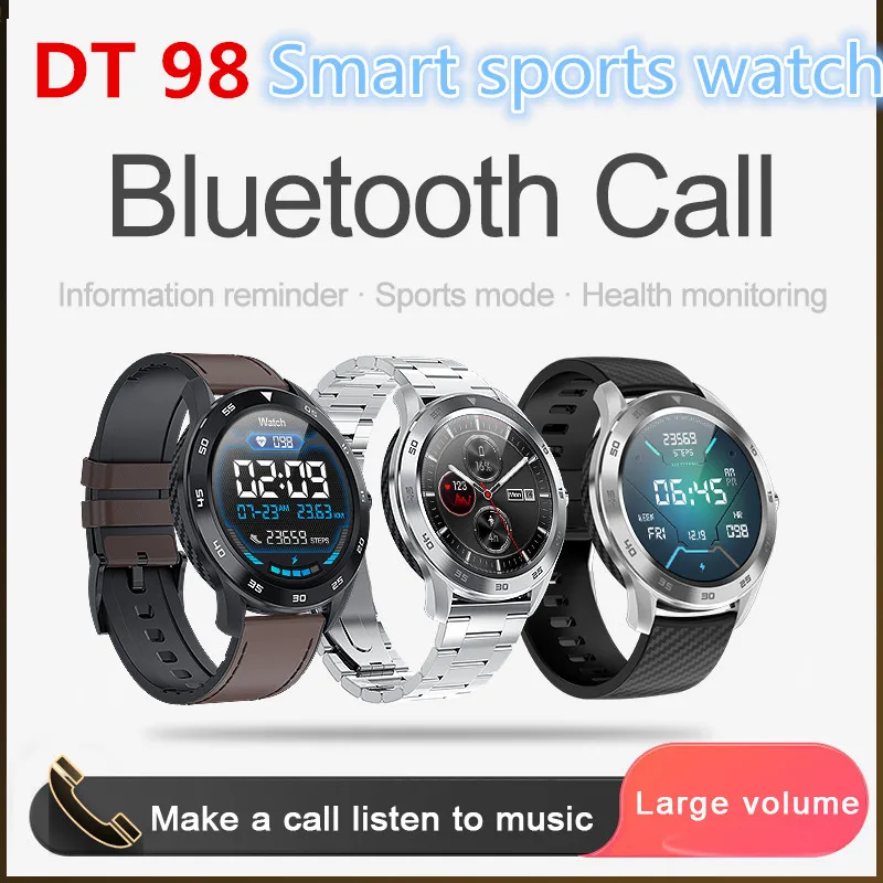 

DT98 Smart Watch IP68 Waterproof 1.3 Full Round HD Screen ECG Detection Changeable Smartwatch 4G Reloj Smart Bracelet