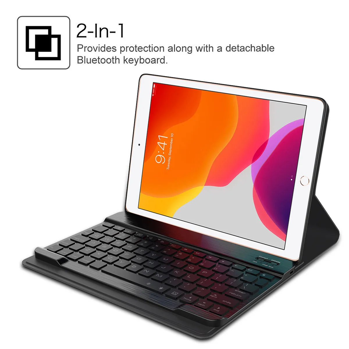 Чехол с клавиатурой США для iPad 10,2 '' 7-го поколения чехол для ...