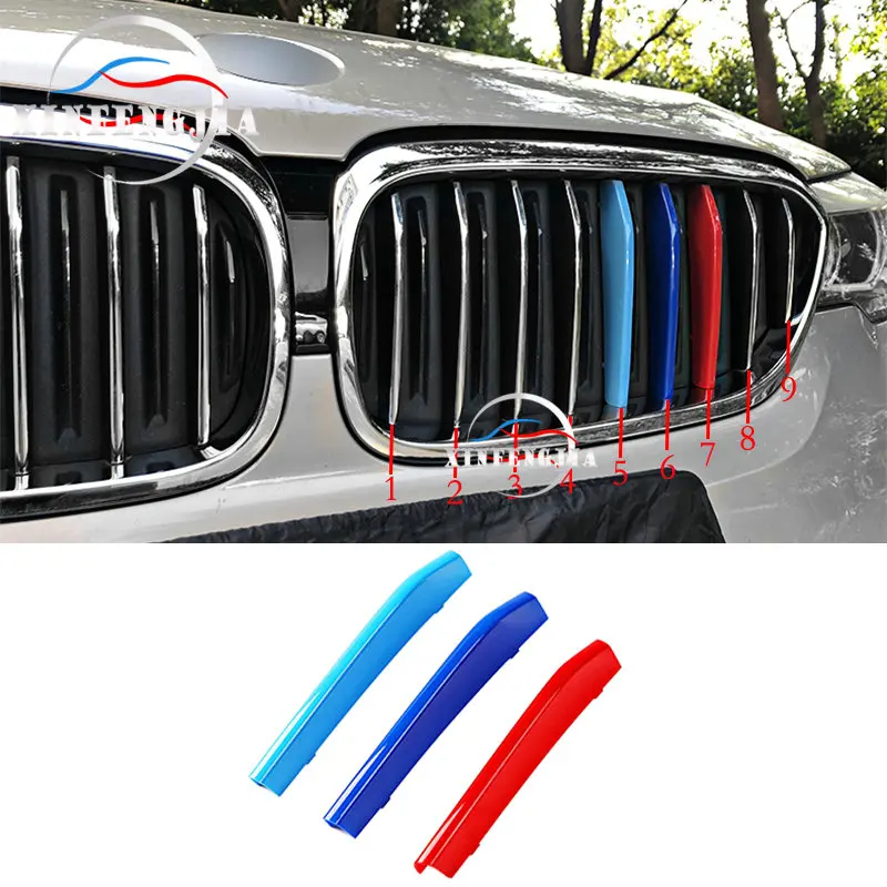 

For BMW 6 Series GT G32 18-19 M 3 Color Front Kidney Air Grille Grill Cover Trim