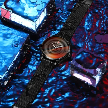 

REWARD Fashion Mens Watches Top Brand Luxury Men's Watch Color Glass Men Mesh Steel Waterproof Sport Watch Clock Reloj Hombre
