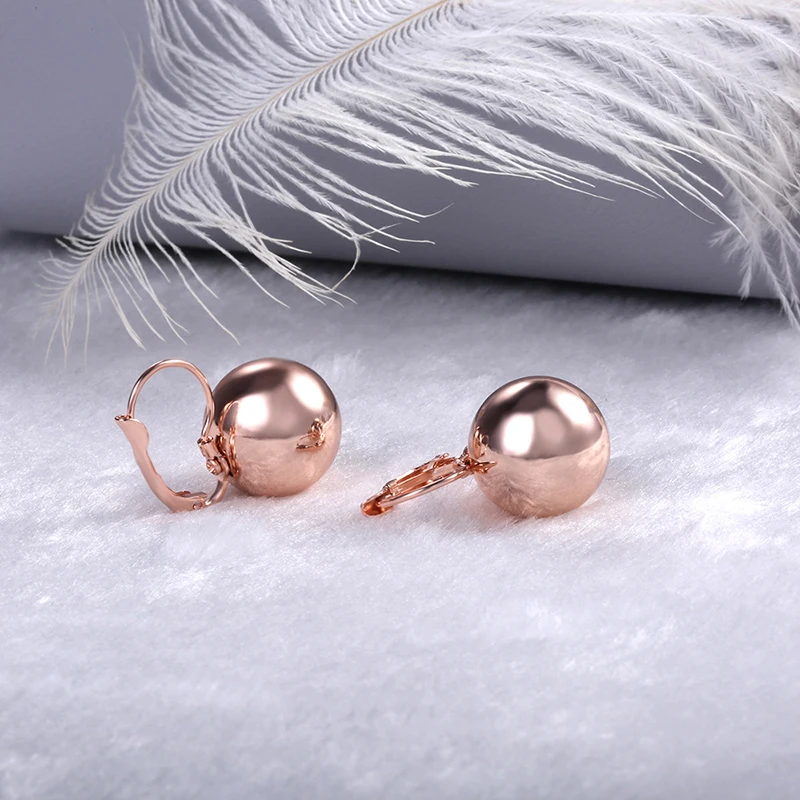 Smooth Ball-Shape Drop Dangle Earring For Women Creative White/Golden/Rosegold Pandent Earring Charming Female Ear New Hot For dangle earrings,drop earrings,pendant earrings