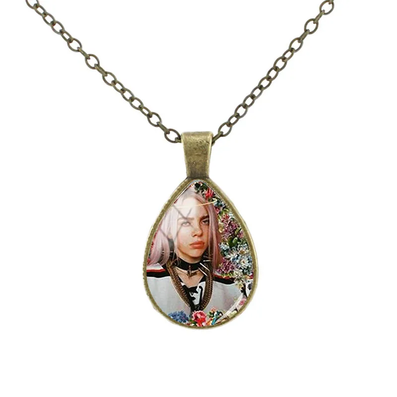 JOINBEAUTY Billie Eilish ожерелье с подвеской-каплей хип-хоп певица стеклянная купольная подвеска женское колье ожерелье HB38 - Окраска металла: HB45