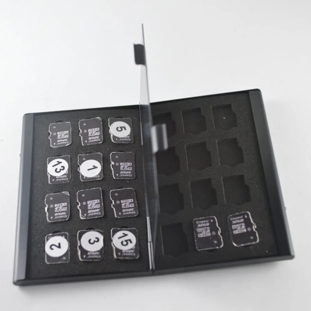 Чехол для карт памяти Micro SD TF карта 24 слота коробка для хранения алюминиевый сплав противоударный защитный чехол