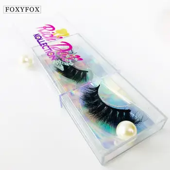 

wholesale 3d mink lashes case eyelash packaging box lash boxes packaging custom logo plastic sliding clear custom lash boxes