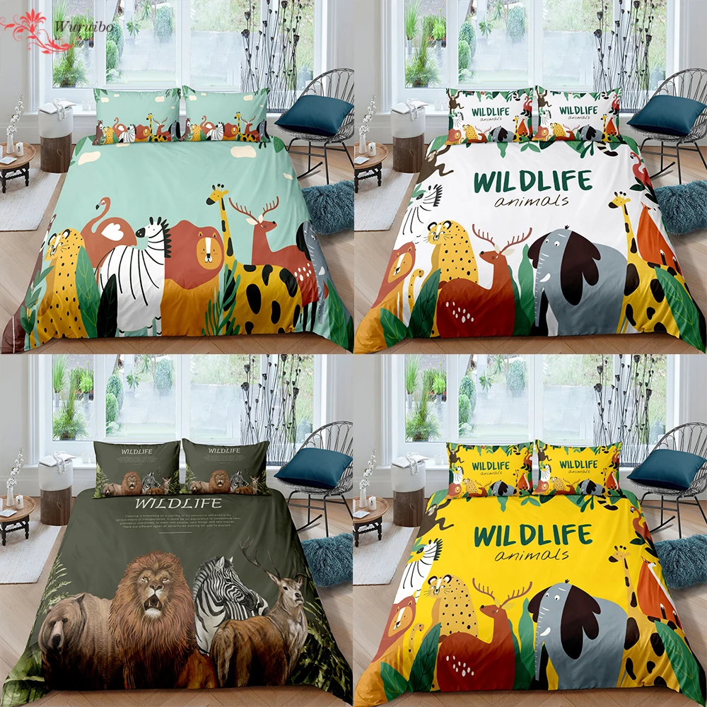 Printed Duvet Cover Quilt Set With Pillow cases in all Sizes 
