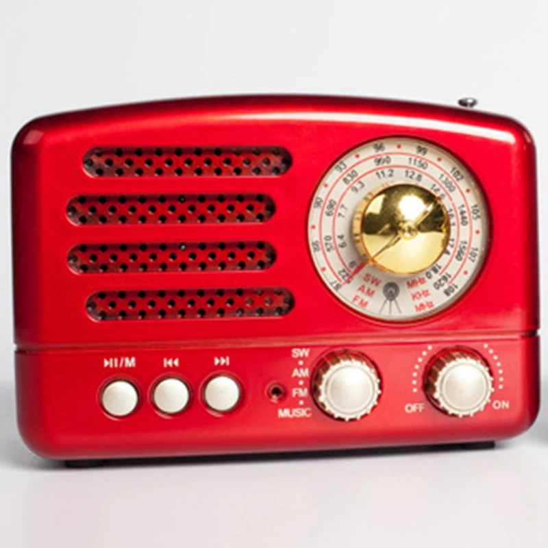 Портативный винтажный Ретро Радио Bluetooth динамик usb зарядка для дома и путешествий радио