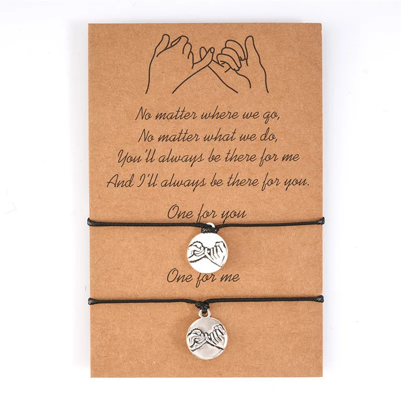 Bracelet Jewelry Boho DIY Charm 2pcs/set Volcanic Stone For Friendship Couples Women Man